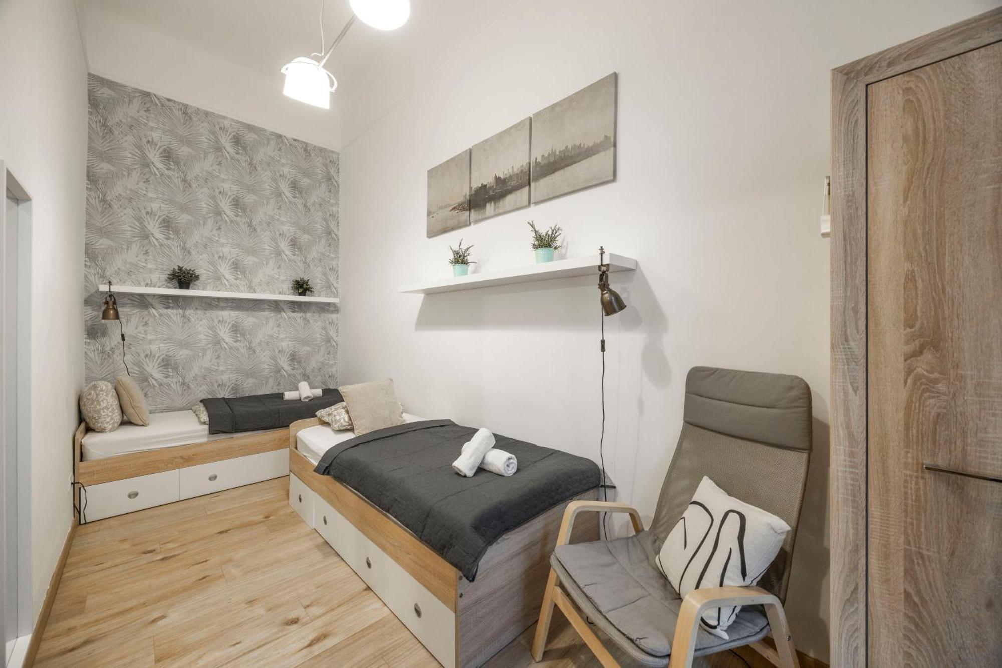 Apartmán Deluxe N' Cozy Center 2bedrm Budapešť
